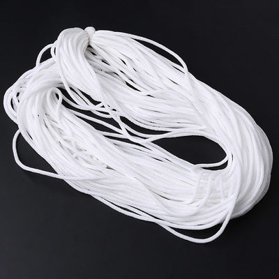 Cordón respirable del gancho el elástico del blanco 5m m de la ropa N95